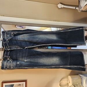Women's Boot Cut Jeans - Dark Blue